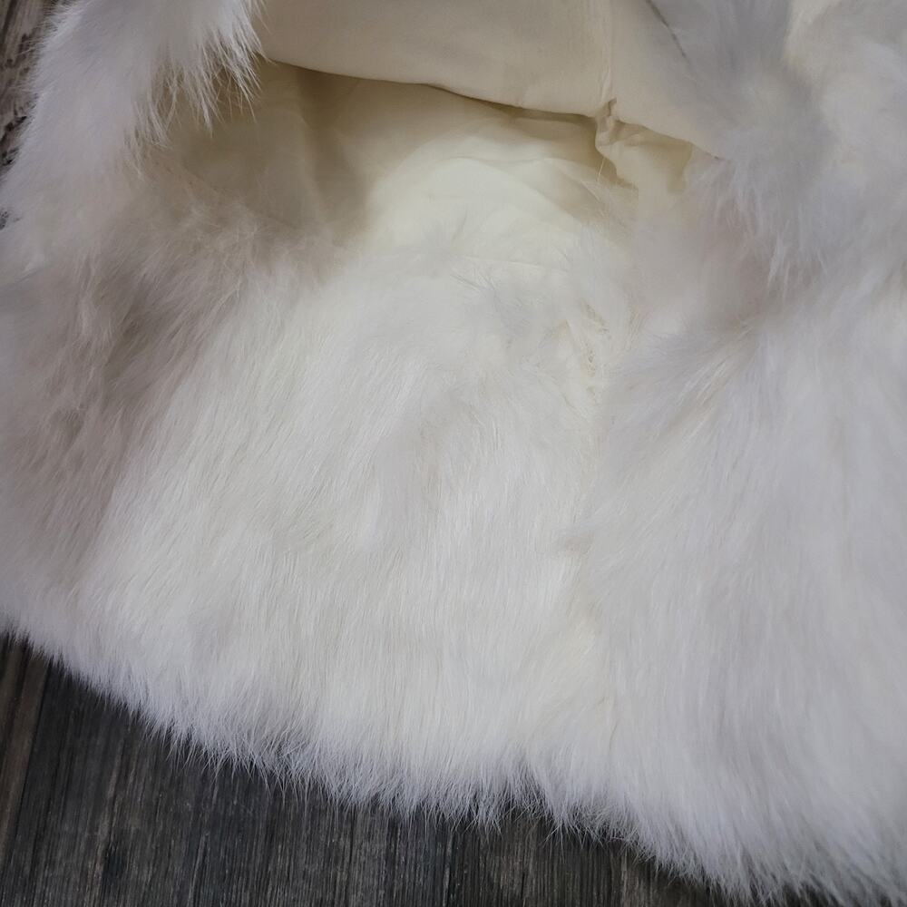Love Token Rabbit Fur Layered Jacket Size Small Hook And Eye Soft - Picture 6 of 13